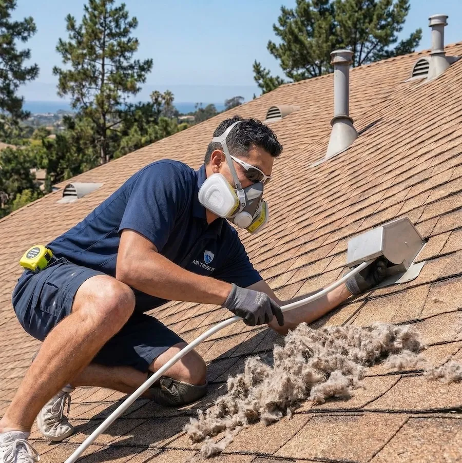 Professional dryer vent cleaning in San Diego County
