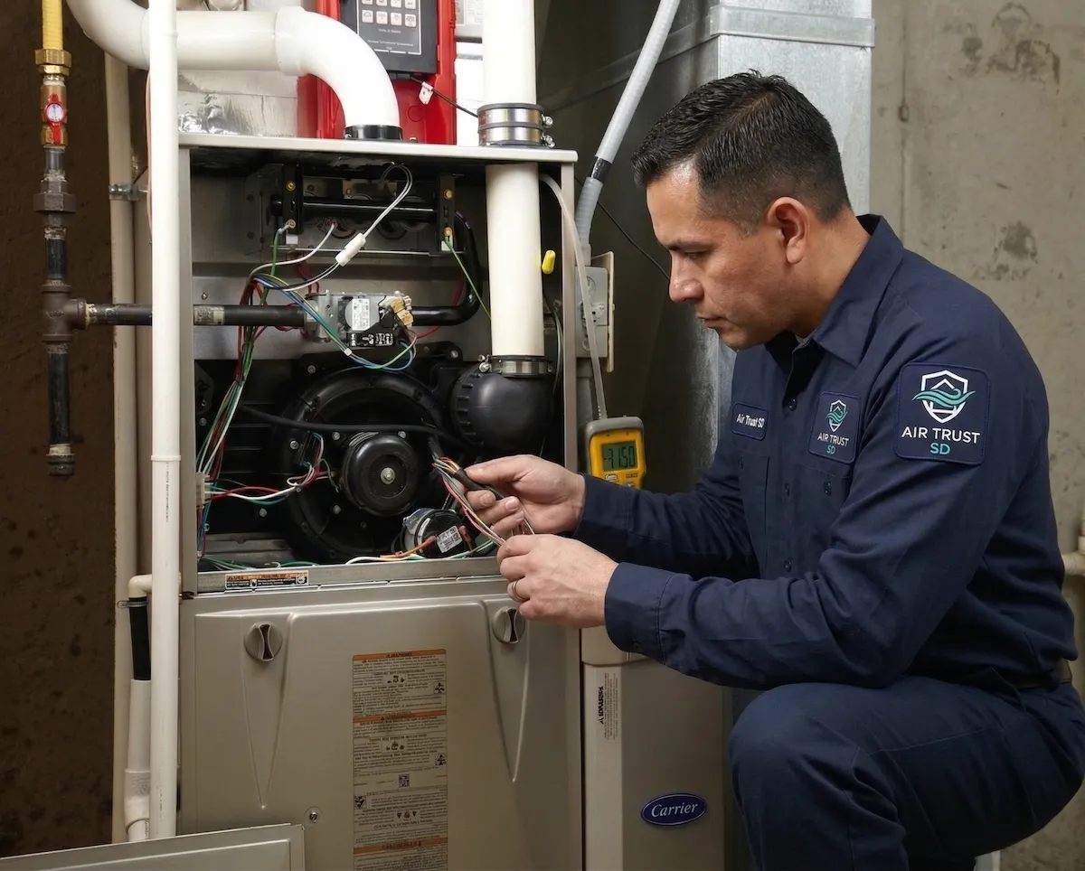 HVAC maintenance and air quality service in San Diego County